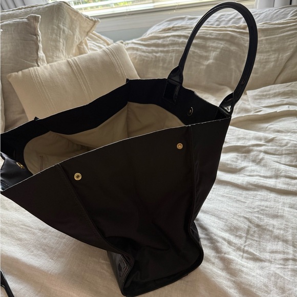 Tory Burch Small Ella Tote Bag in Black - Picture 16 of 16